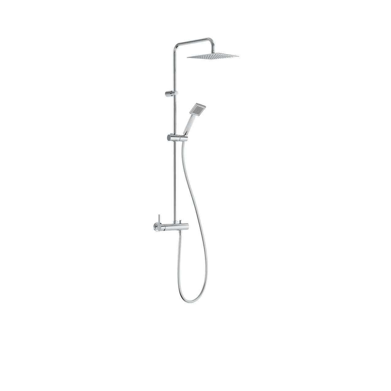 CONJUNTO DE DUCHA ANTICALCAREA LEX TRES CROMO 
