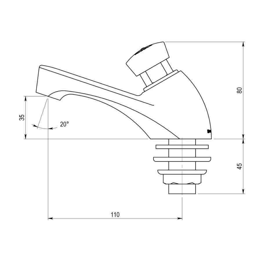 GRIFO DE LAVABO PRESTO 605 F