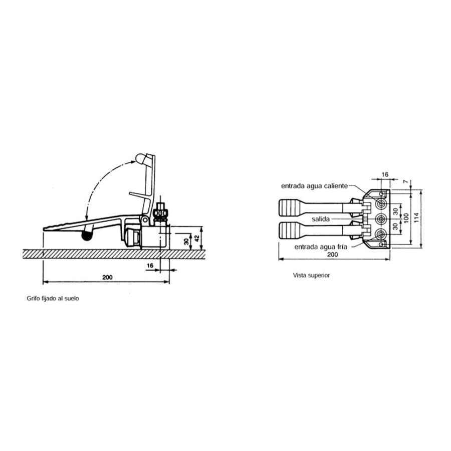 PRESTO 630 MEZCLADOR PIE DOBLE PEDAL
