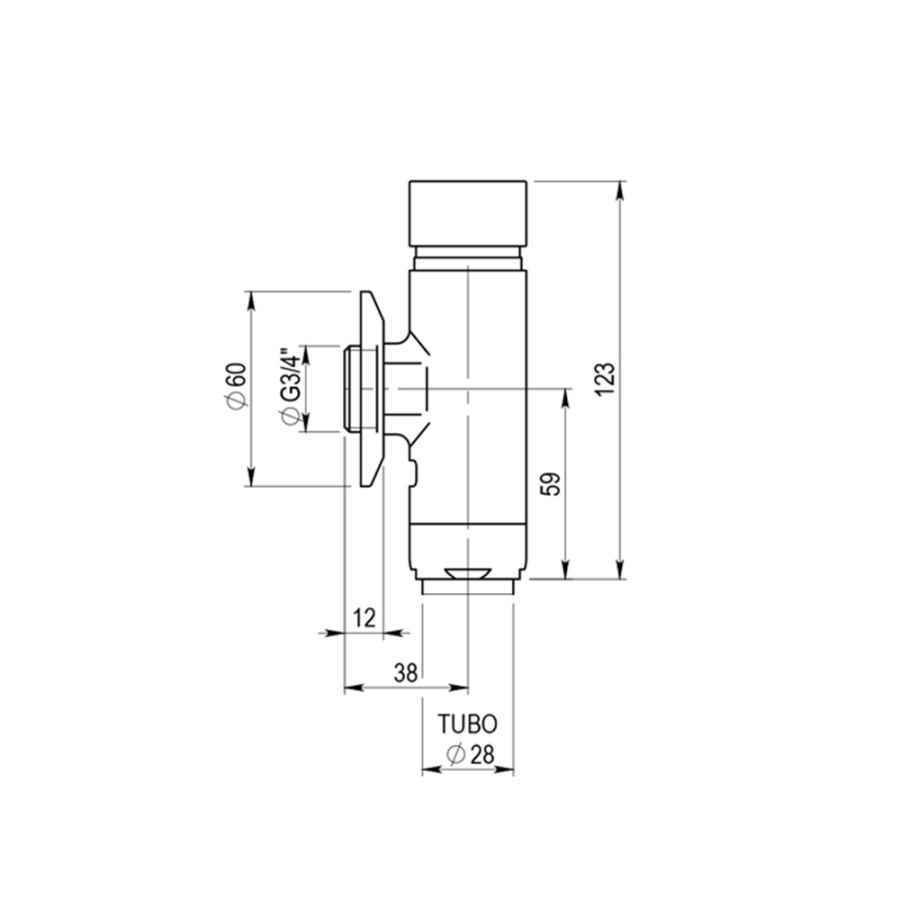 FLUXOR INODORO PRESTO XT-I 14209
