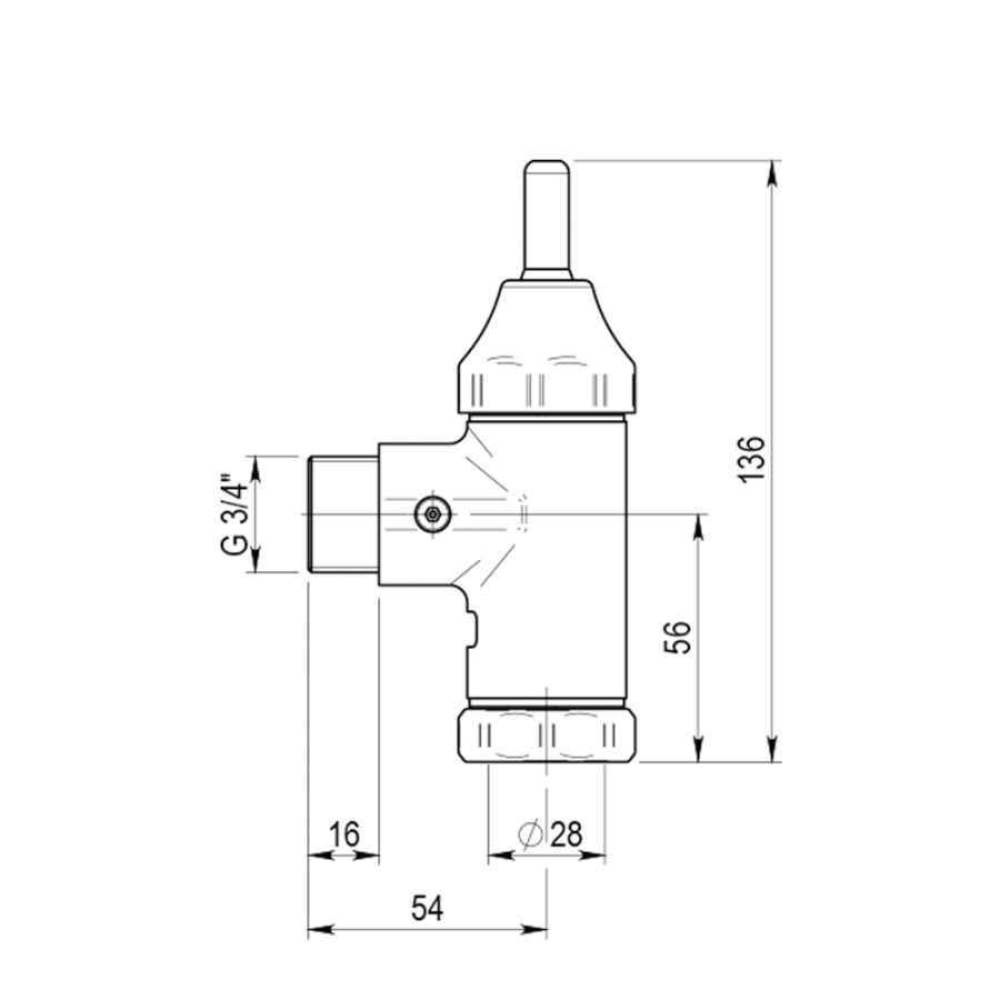 FLUXOMETRO W.C PRESTO 1000 M C/LLAVE -14900-