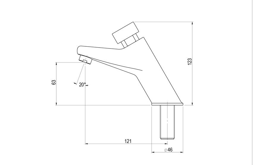 GRIFO LAVABO PRESTO 105-L ECO REF.-10900