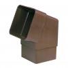 R393 CODO 87º TUBO BAJANTE CANAL OMEGA MARRON -411