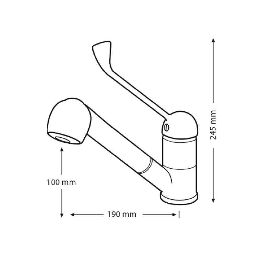 GRIFO LAVABO GERONTOLOG. PRESTODISC 640