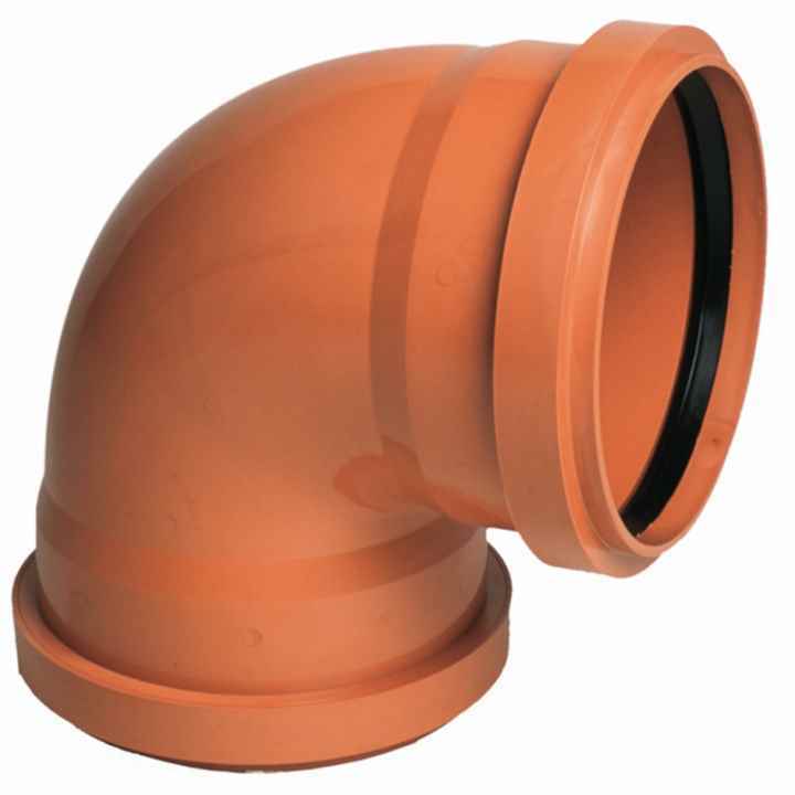 CODO PVC H/H 160-87 C/JUNTA LABIADA TEJA 32108