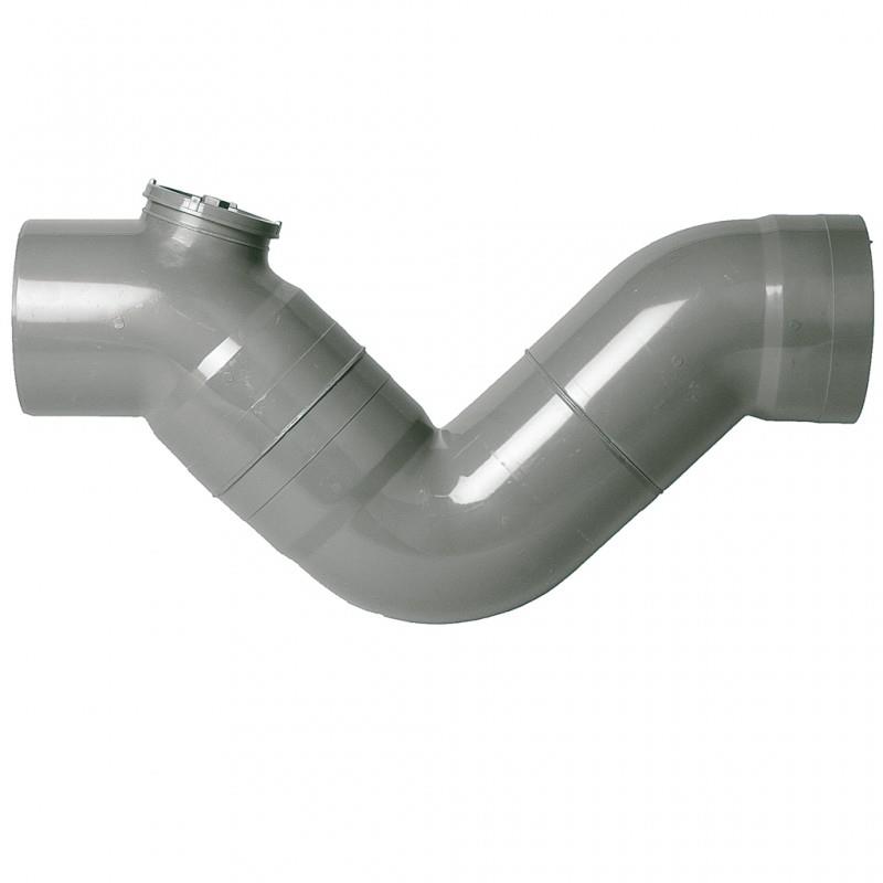 SIFON C/REGISTRO M/H 250 GRIS -32166-