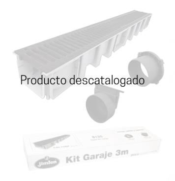 KIT CANAL GARAJE 3MTS PP SIN MARCO C/REJILLA FUND.