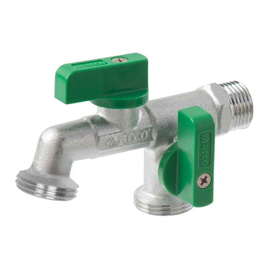 GRIFO JARDIN R/MANGUERA DOBLE SALIDA 1/2"X3/4" ARC
