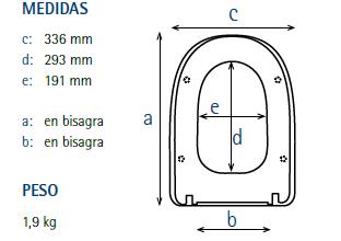 ASIENTO W.C GSI BLANCO (DAMA RETRO)