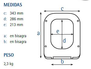 ASIENTO W.C FESTA BLANCO ( A-124 )
