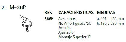 ASIENTO W.C GSI BLANCO C/BISAGRA M-36P