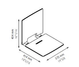 ASIENTO DUCHA C/RESPALDO BLANCO -SD042001-