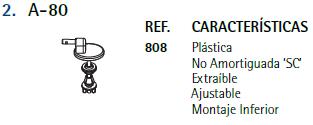 BISAGRA PLASTICA A-80 BL. A-80D8001-