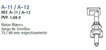 JUEGO TORNILLOS 75 NYLON (A-11)