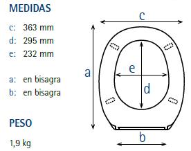 ASIENTO W.C LORINVIS BLANCO