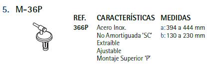 ASIENTO W.C MILOS BLANCO BISAGRA M-36P