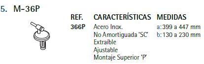 ASIENTO W.C REINA BLANCO BISAGRA M-36P