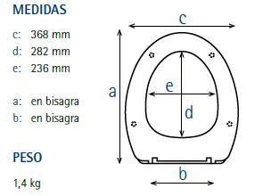 ASIENTO W.C FLORIT M-36CP BLANCO