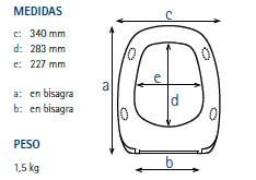 ASIENTO W.C PRINCESA BLANCO -30001966-