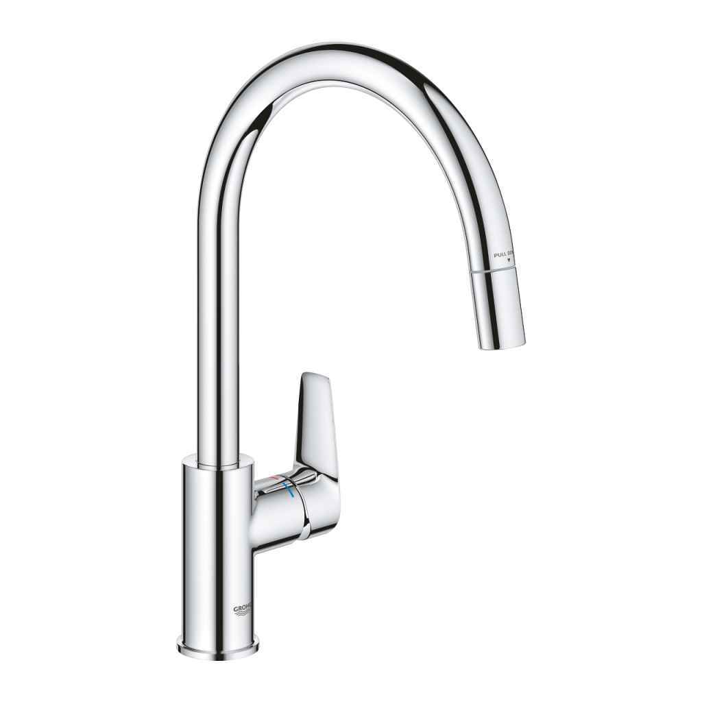 GROHE MONOMANDO FREG. VERTICAL EXTRAIBLE BAU CROMO
