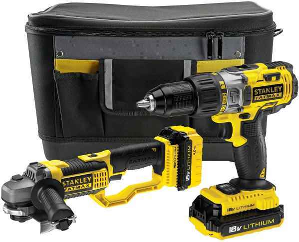 KIT STANLEY TALADRO PERCUT+AMOLADORA FMCK464D2-QW 