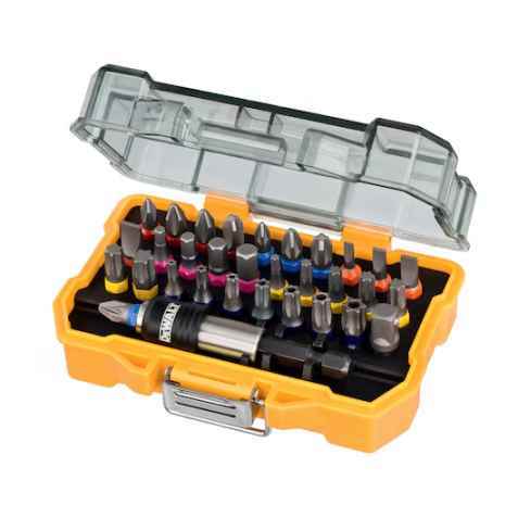 JUEGO DE 32 PUNTAS PZ,PH,PI,TORX DEWALT