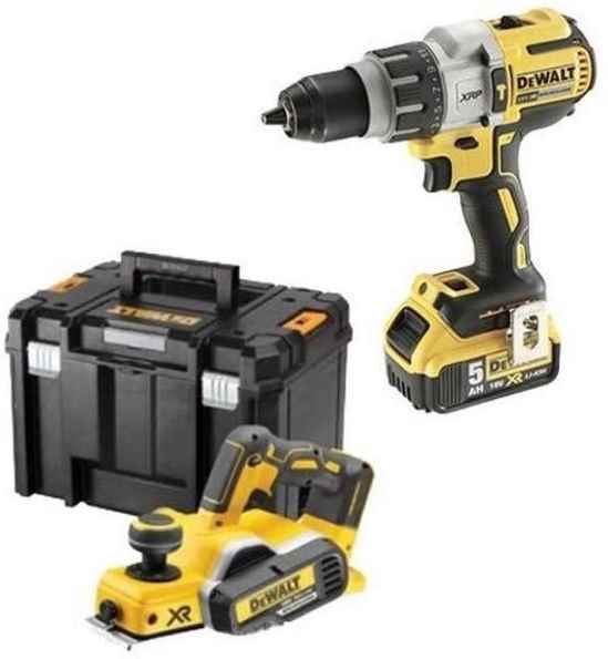 KIT DEWALT TALADRO PERCUTOR+CEPILLO CPROF383